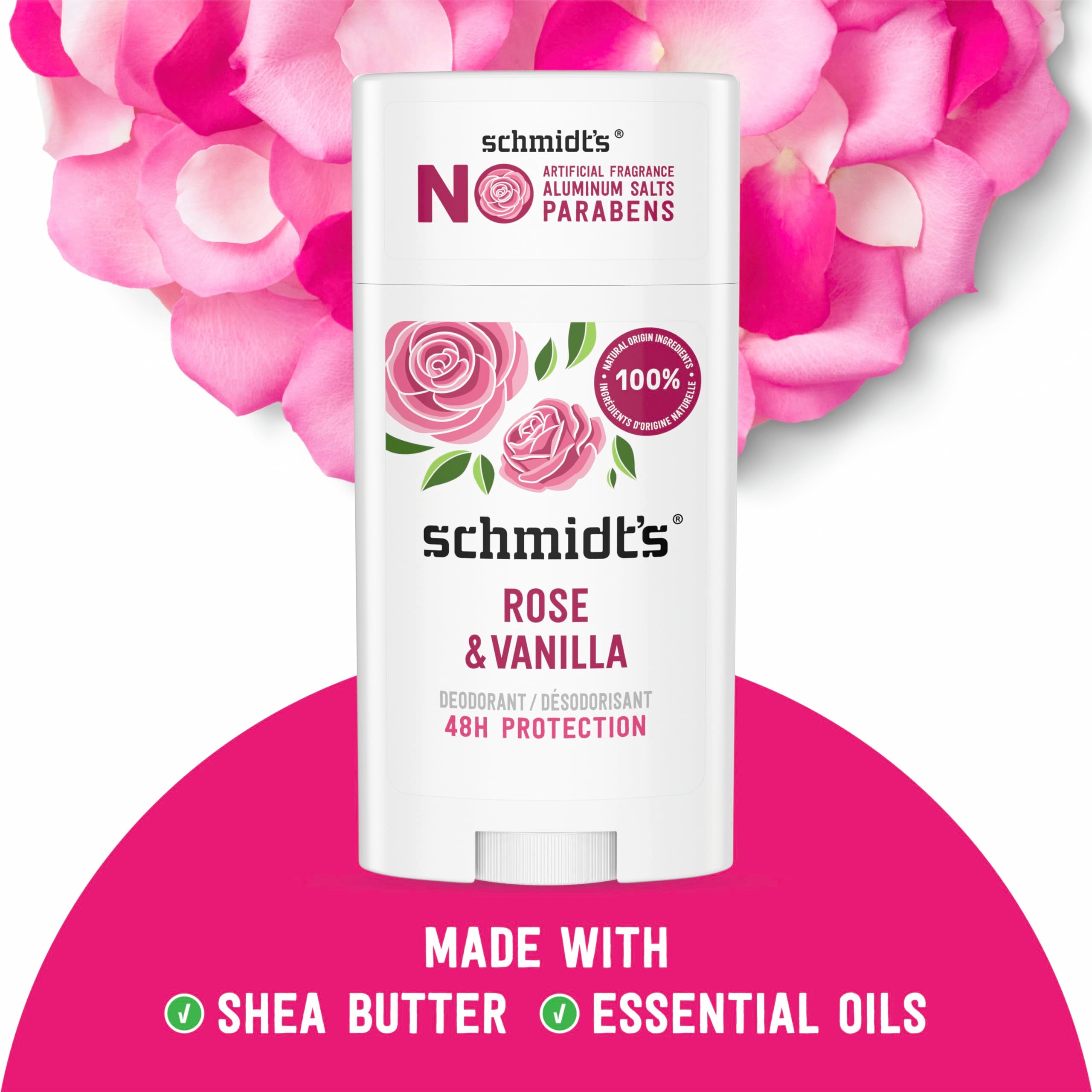 Schmidt's being applied to clean underarm for all-day odor protection