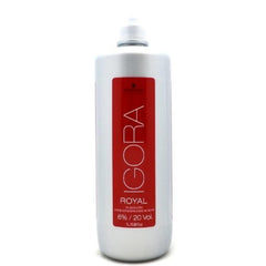 Schwarzkopf Igora Royal front packaging showing professional 33.8 fl oz developer benefit