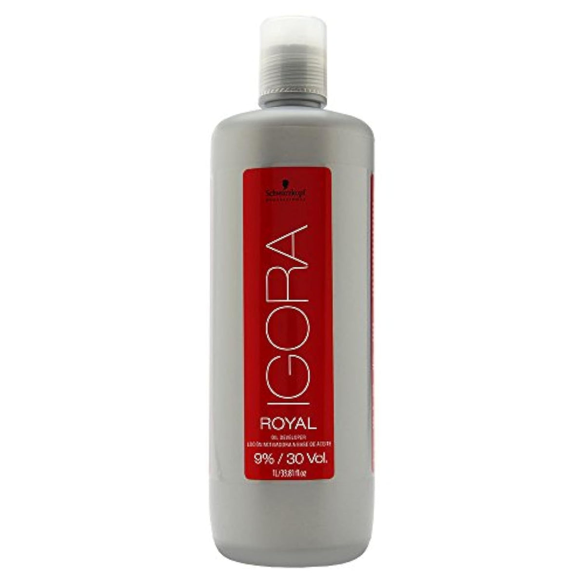 Schwarzkopf Igora Royal developer front bottle showing label and volume for professional use