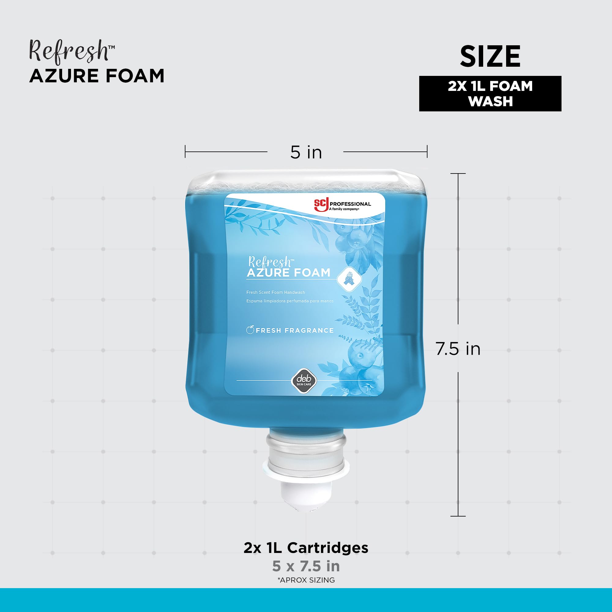 SC Johnson Professional foamy texture in hand demonstrating gentle spread and easy rinsing