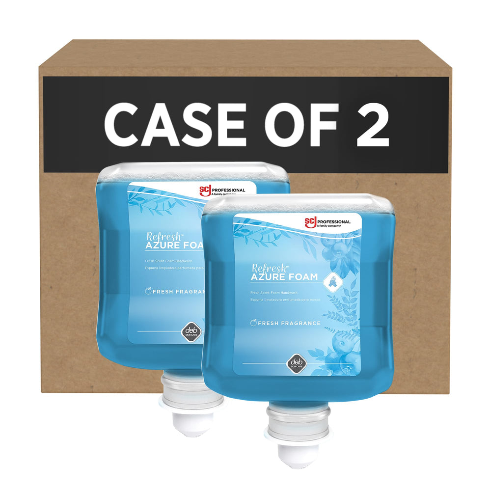 SC Johnson Professional front packaging showing two 1L refill cartridges and brand benefit