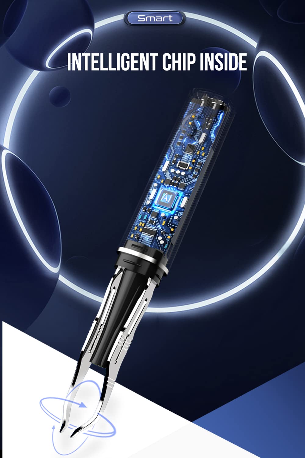 scopepick beside a ruler showing compact size and easy portability benefit