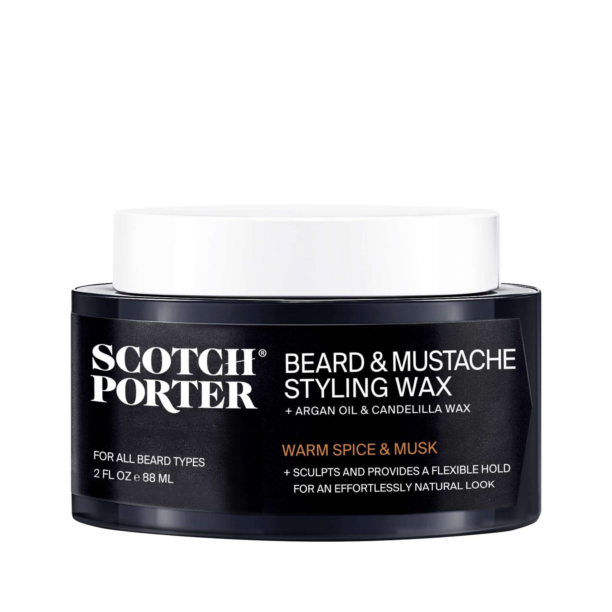 Scotch Porter jar front view shows product branding and styling benefit