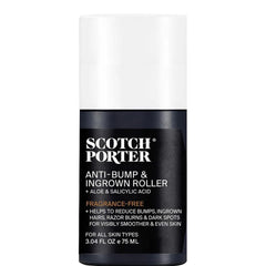 Scotch Porter front view of roll-on showing compact design and convenience