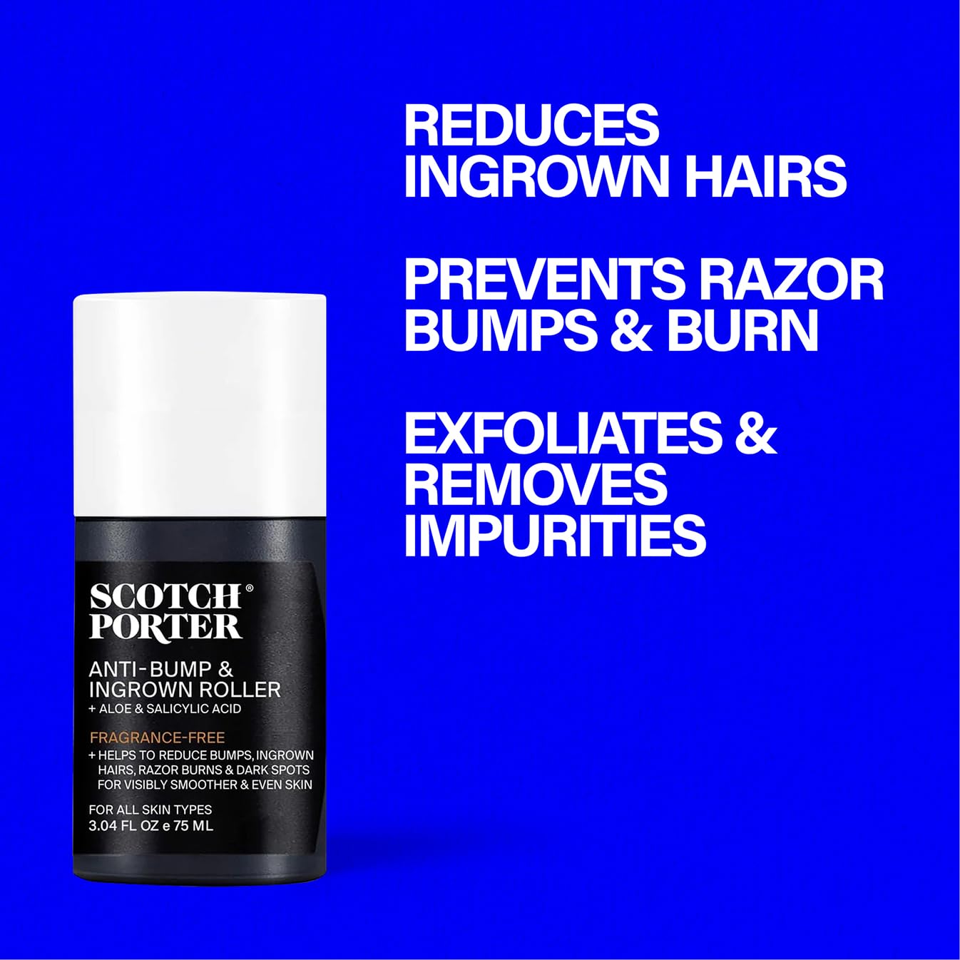 Scotch Porter gel texture on hand demonstrating lightweight, non-greasy hydration