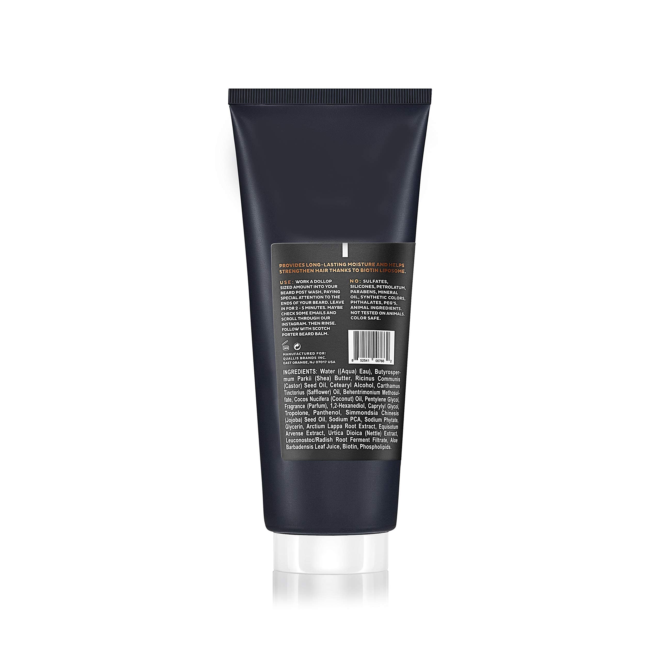 Scotch Porter ingredients label showing clean formulation benefits