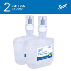 Scott Professional foaming texture on a hand showing gentle, quick-rinse benefit