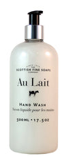 Scottish Fine Soaps front packaging showing 500ml bottle and elegant label for easy identification and luxury feel
