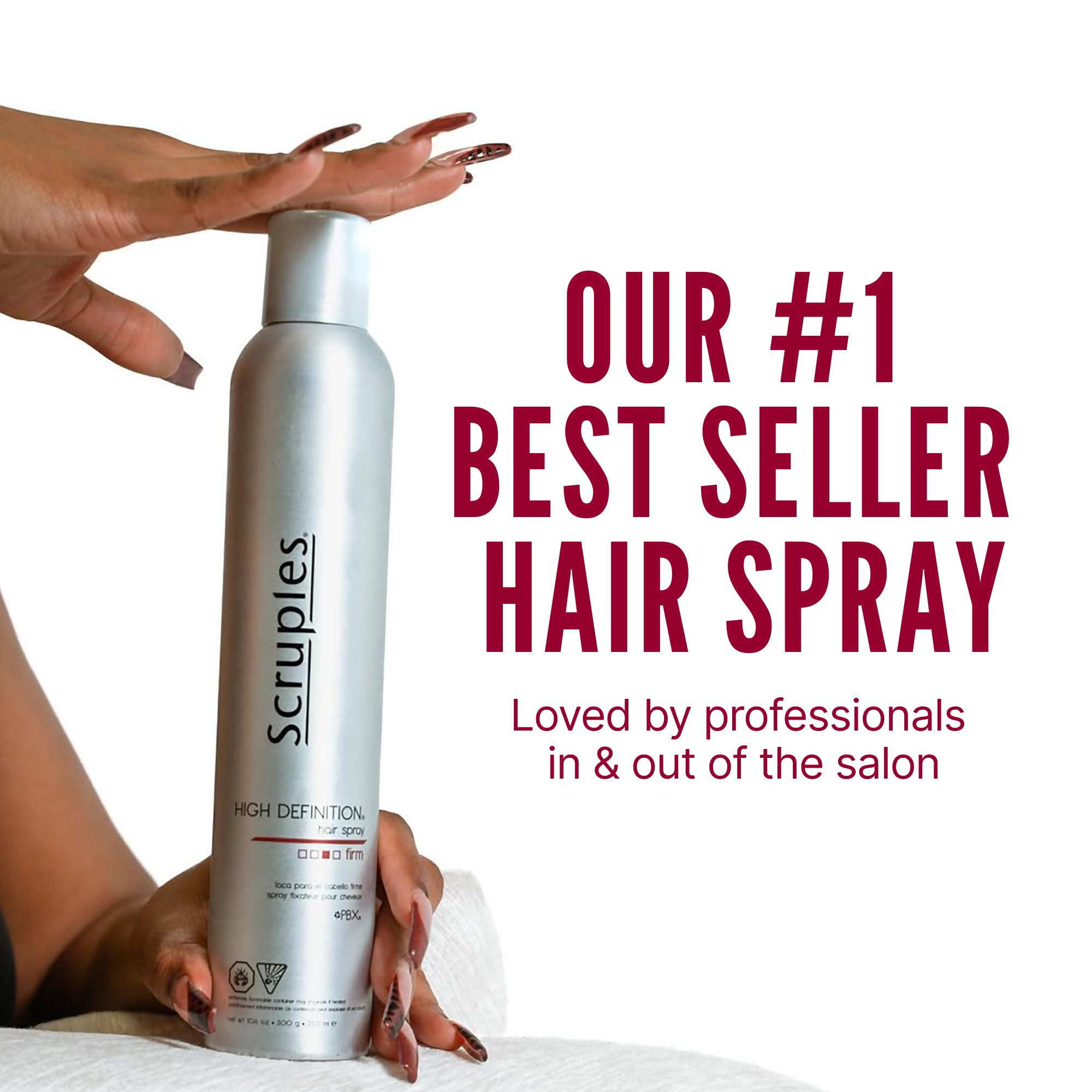 Scruples back label close-up highlighting directions and ingredients benefit