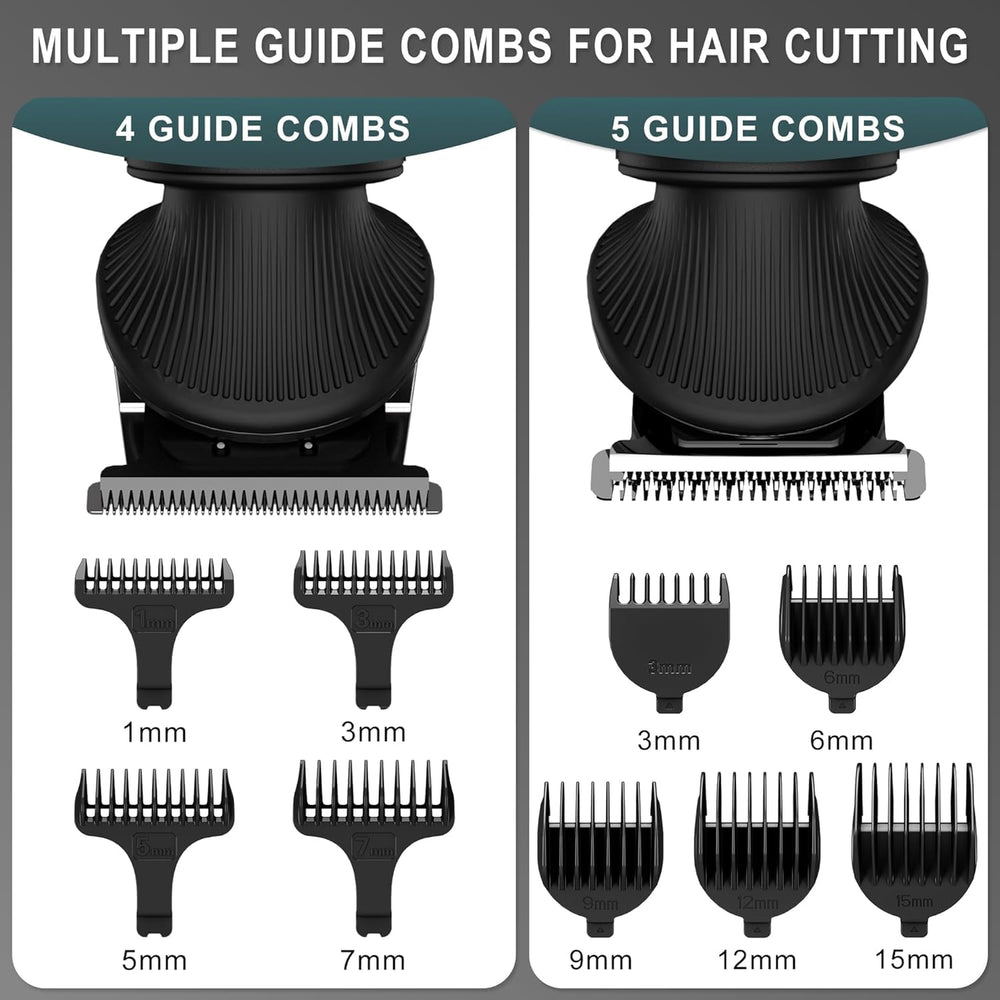 Scttomon attachments array with combs and heads for versatile grooming