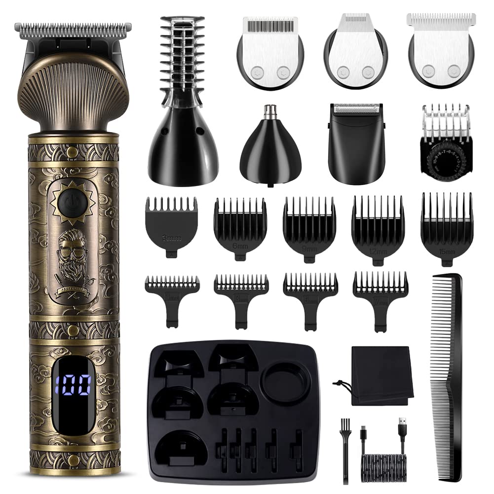 Scttomon kit front view showing full 7-in-1 grooming set and storage benefit