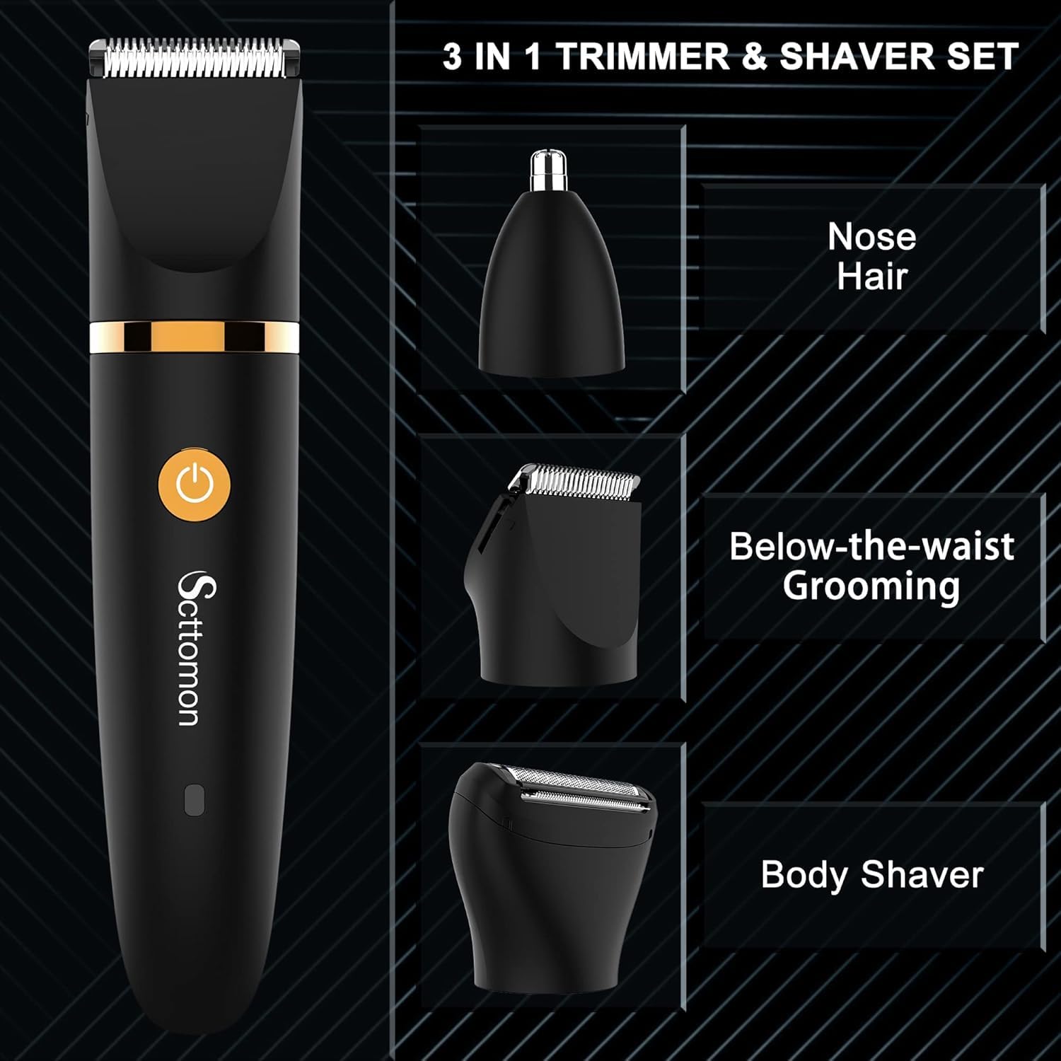 Scttomon nose trimmer detail for precise ear and nasal grooming