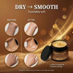 SDUQULK man applying chest moisturizer for lasting softness and subtle scent