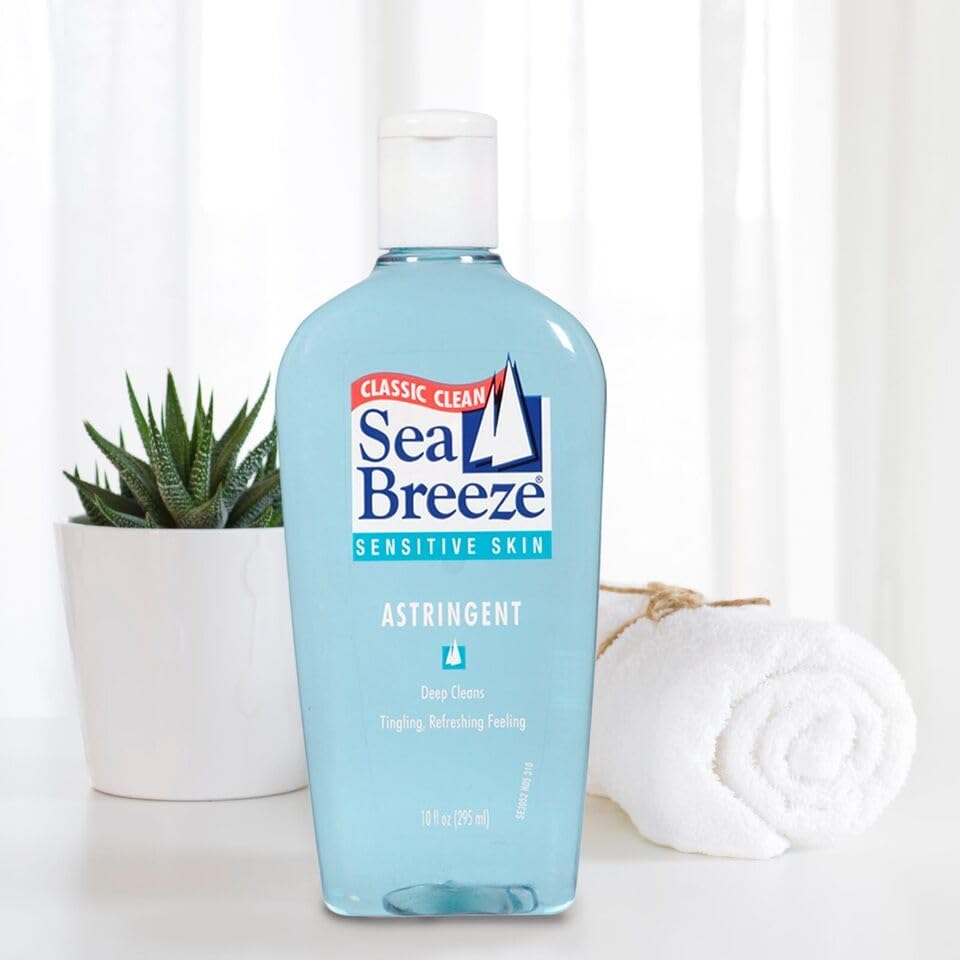 Seabreeze on bathroom counter in lifestyle setting suggesting daily routine freshness
