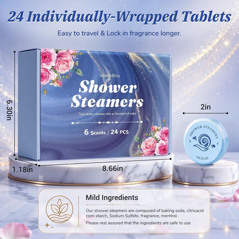 SeasonBliss close-up tablet texture showing mild ingredients and gentle dissolve