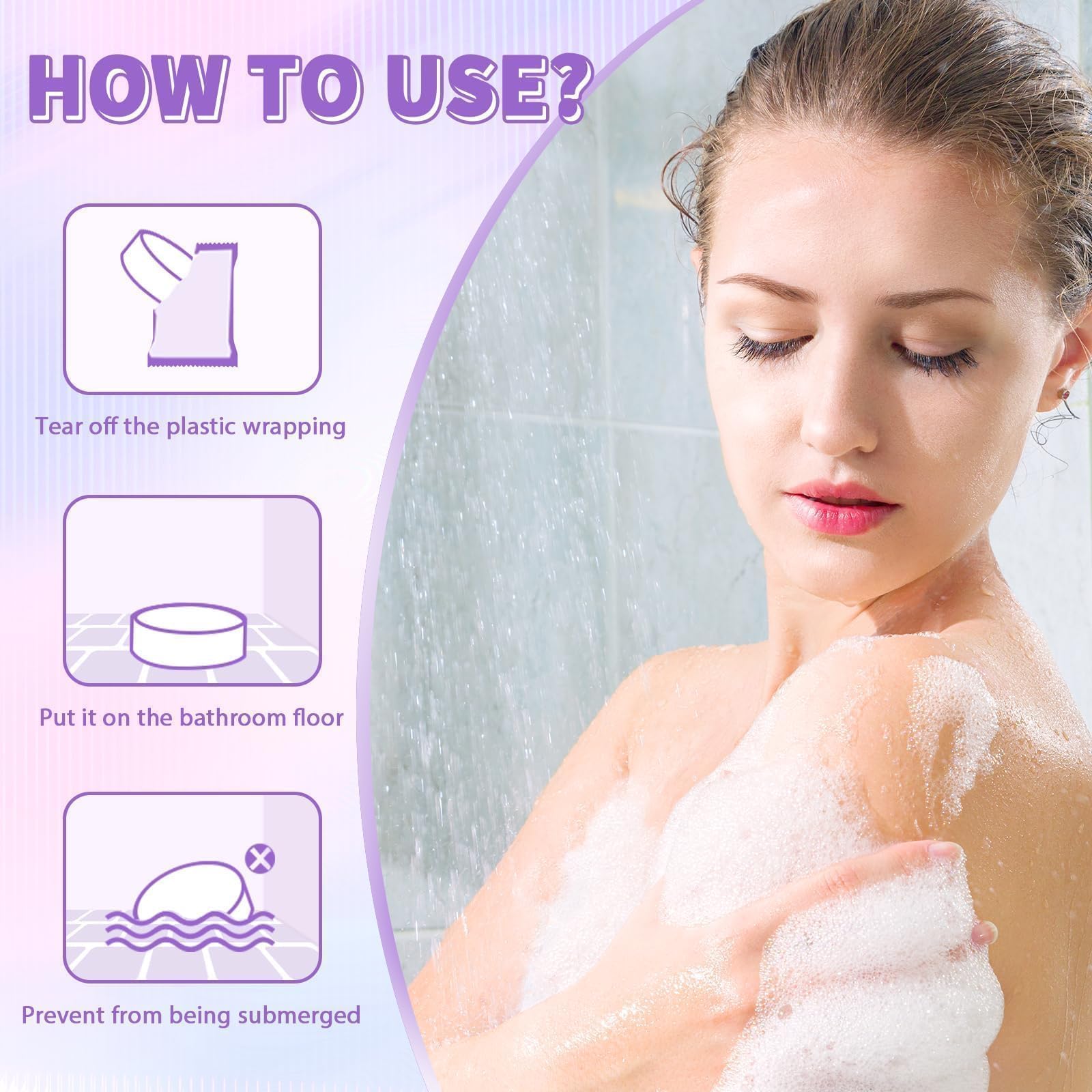 SeasonBliss tablet texture close-up highlighting ingredients and dissolving action