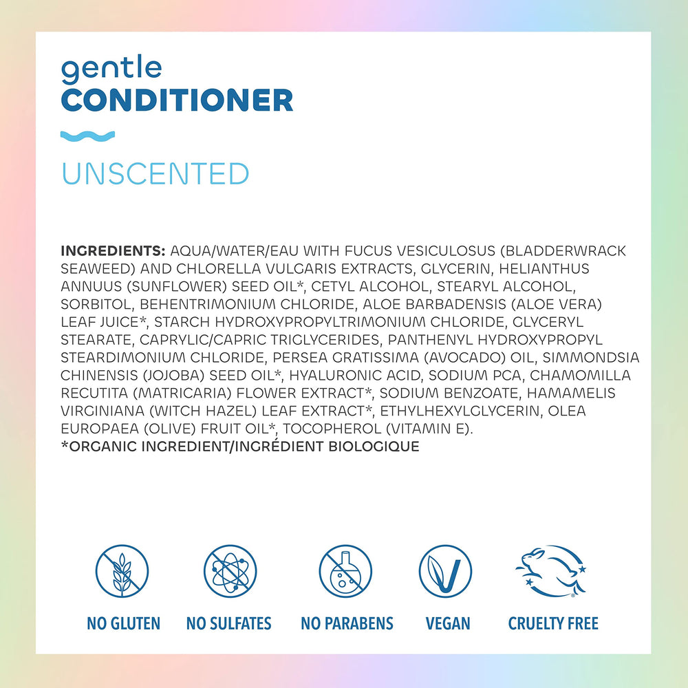 The Seaweed Bath Co. conditioner pouring to show creamy hydration and detangling benefit