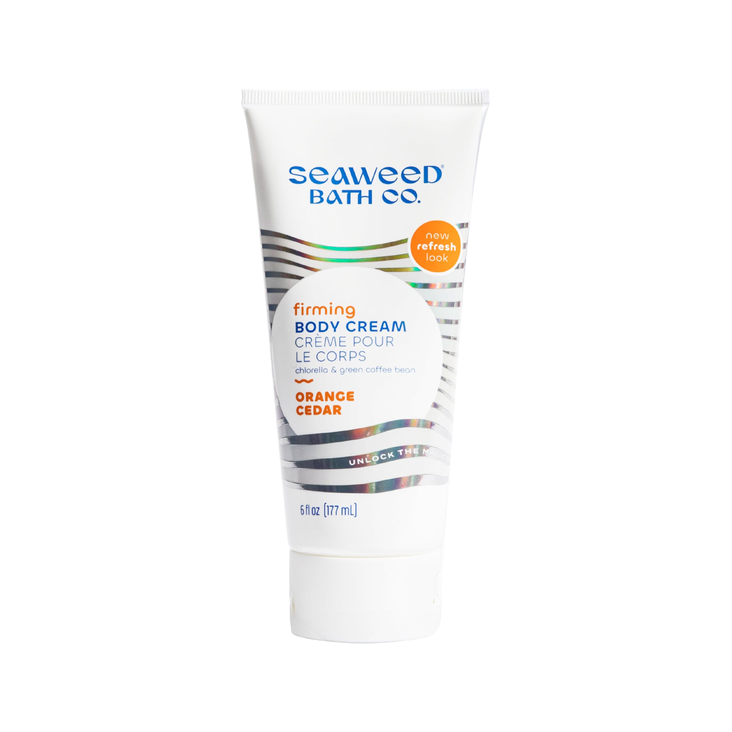 Seaweed Bath Co. front packaging showing tube and scent benefit