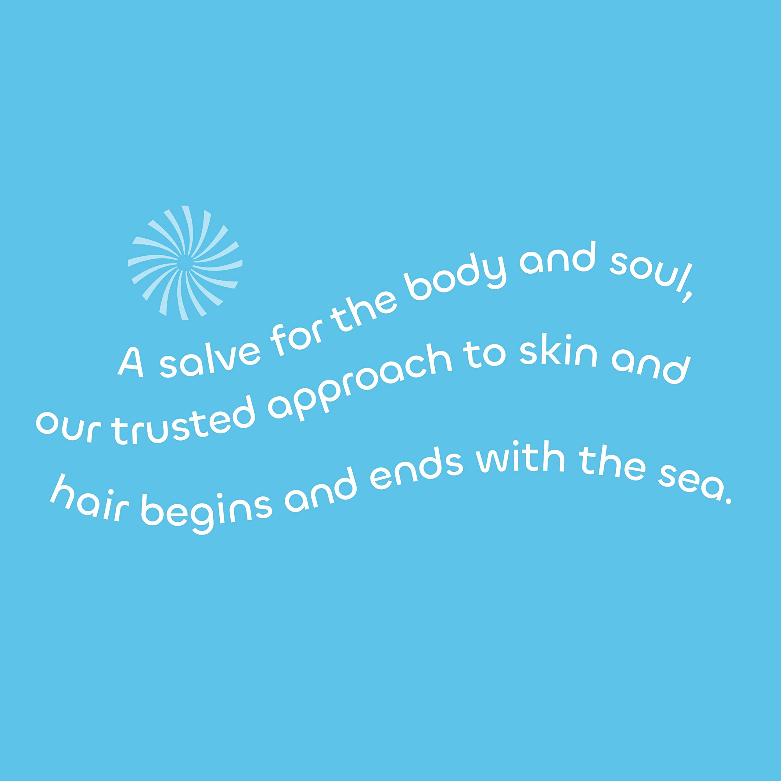 The Seaweed Bath Co. recycled plastic bottle back label emphasizing eco packaging benefit