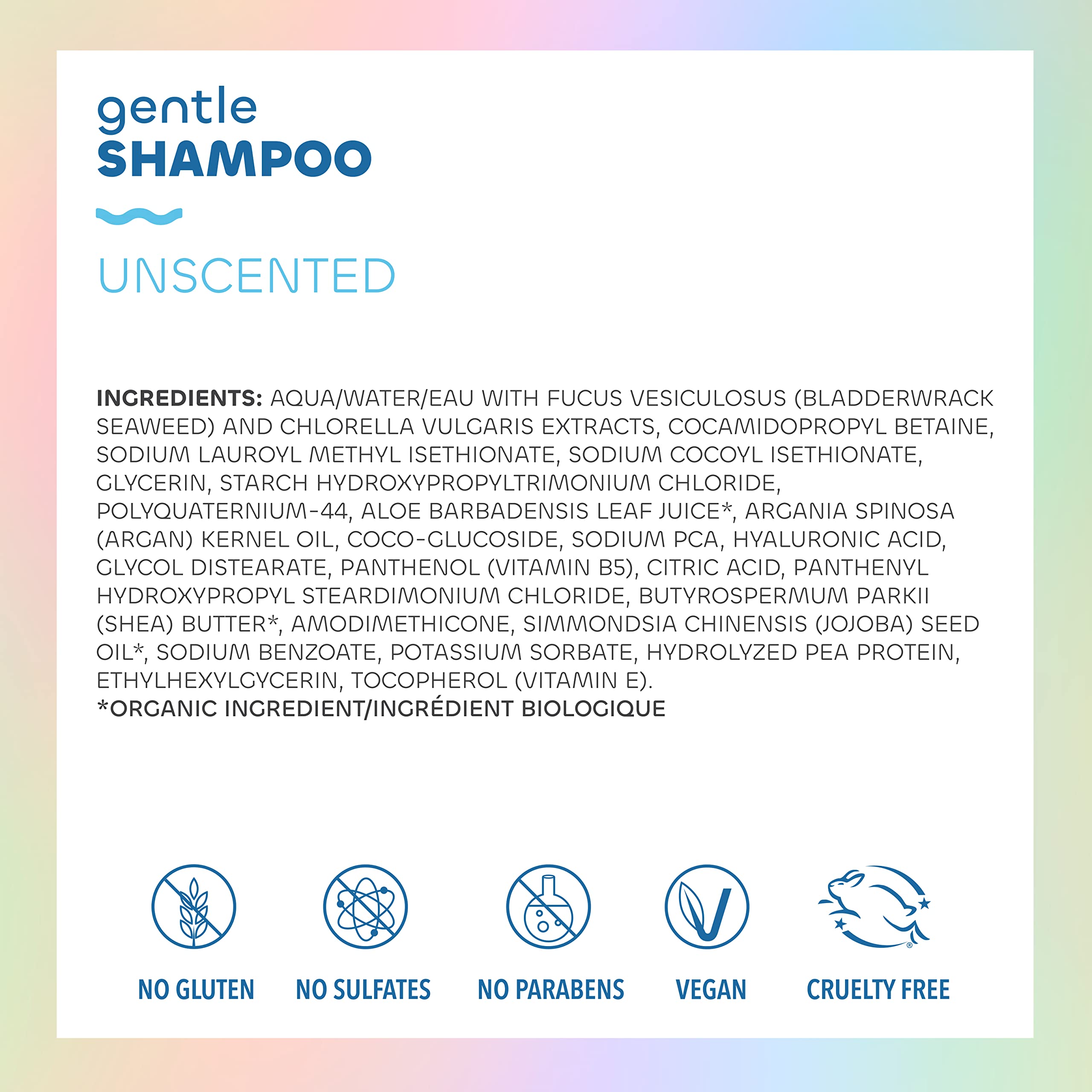 The Seaweed Bath Co. shampoo lather texture demonstrating gentle cleansing action