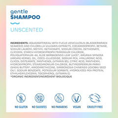 The Seaweed Bath Co. shampoo lather texture demonstrating gentle cleansing action