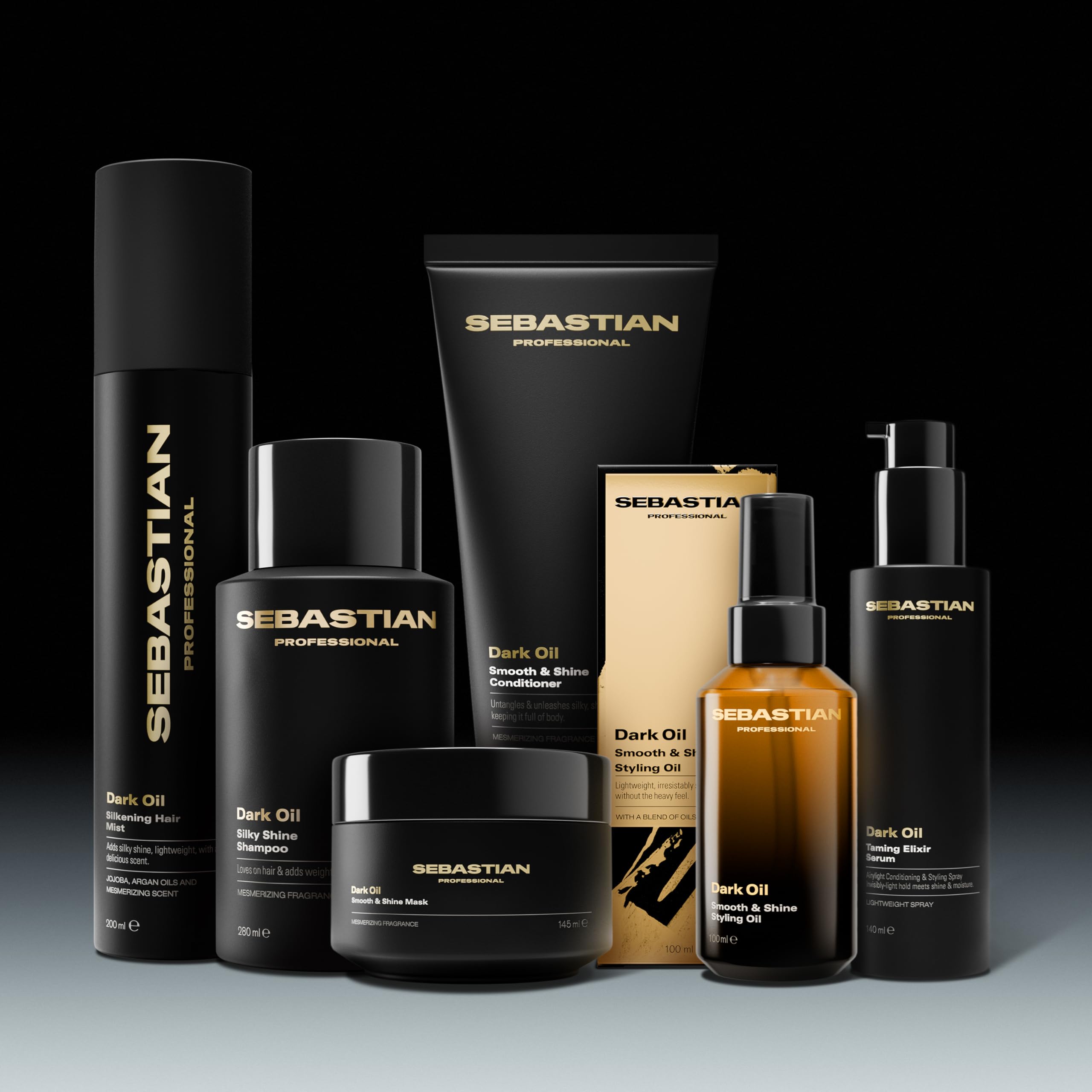Sebastian Professional shampoo on bathroom shelf in lifestyle scene demonstrating salon-quality benefit