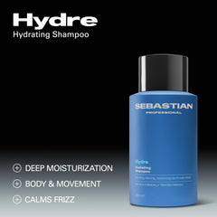 Sebastian Professional close-up of label highlighting product suitability for treated hair