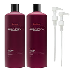 Sebastian Professional duo front packaging showing both bottles and benefits
