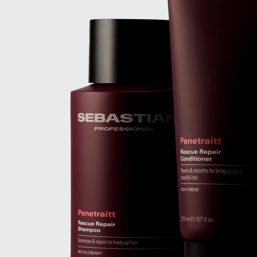 Sebastian Professional bottle on shower shelf suggesting daily routine benefit
