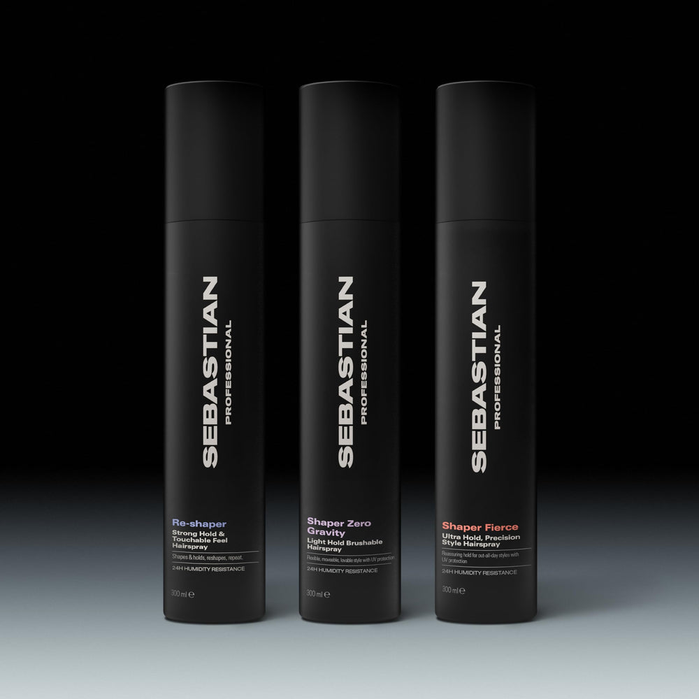 Sebastian Professional label closeup highlighting product information benefit