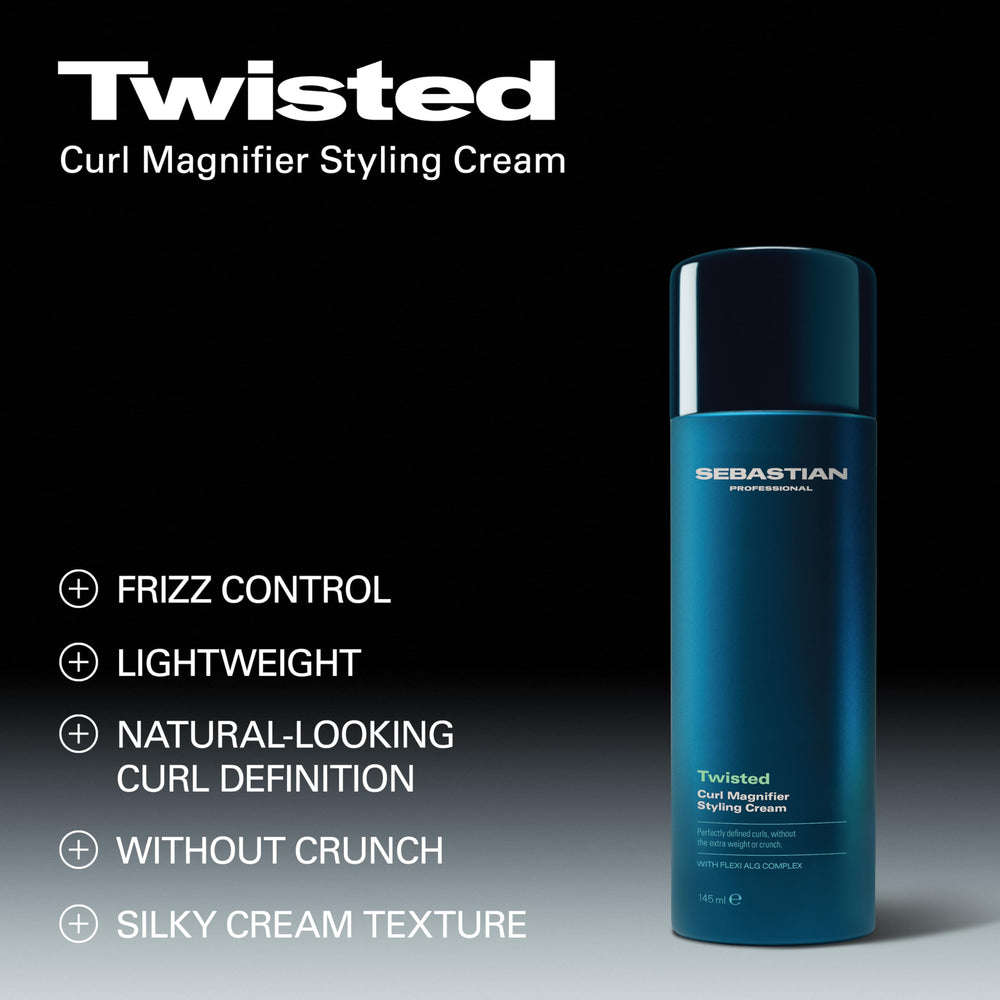 Sebastian Professional applied on hands ready to distribute for even curl definition