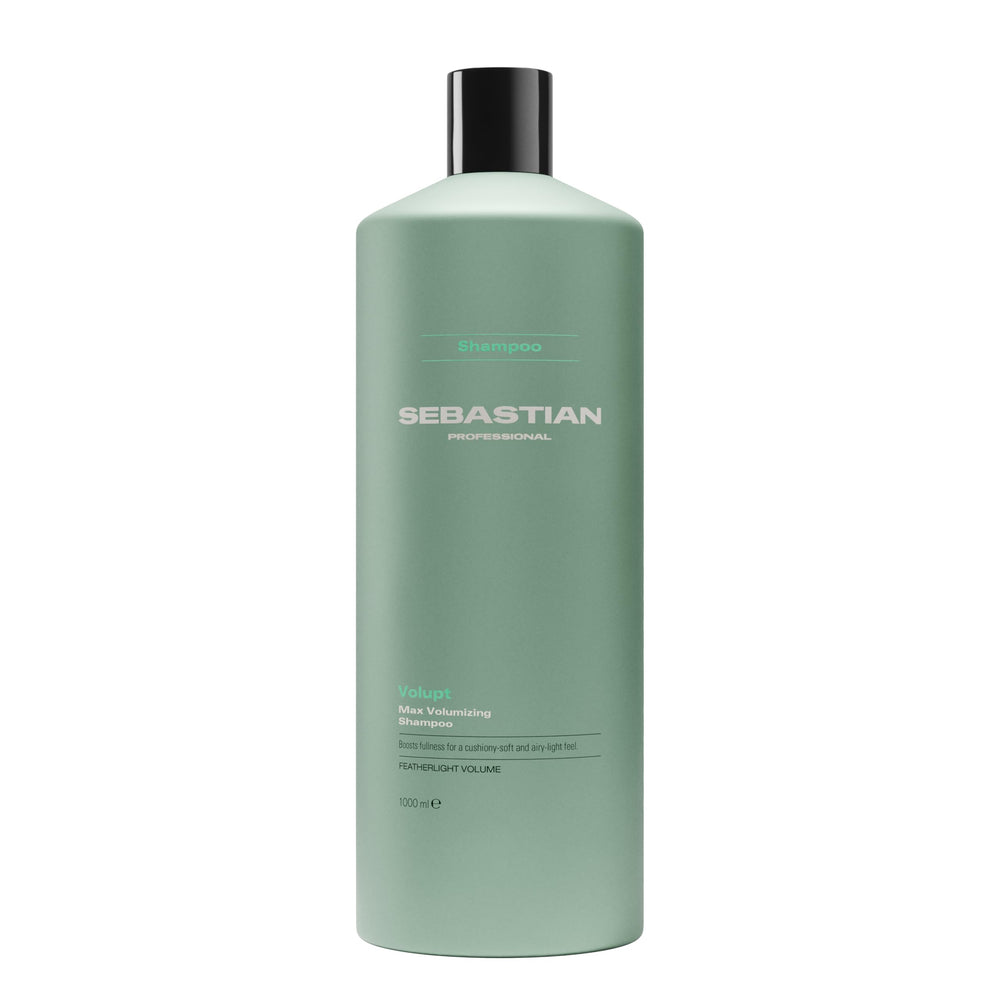 Sebastian Professional bottle front view showing clean volumizing design and benefit