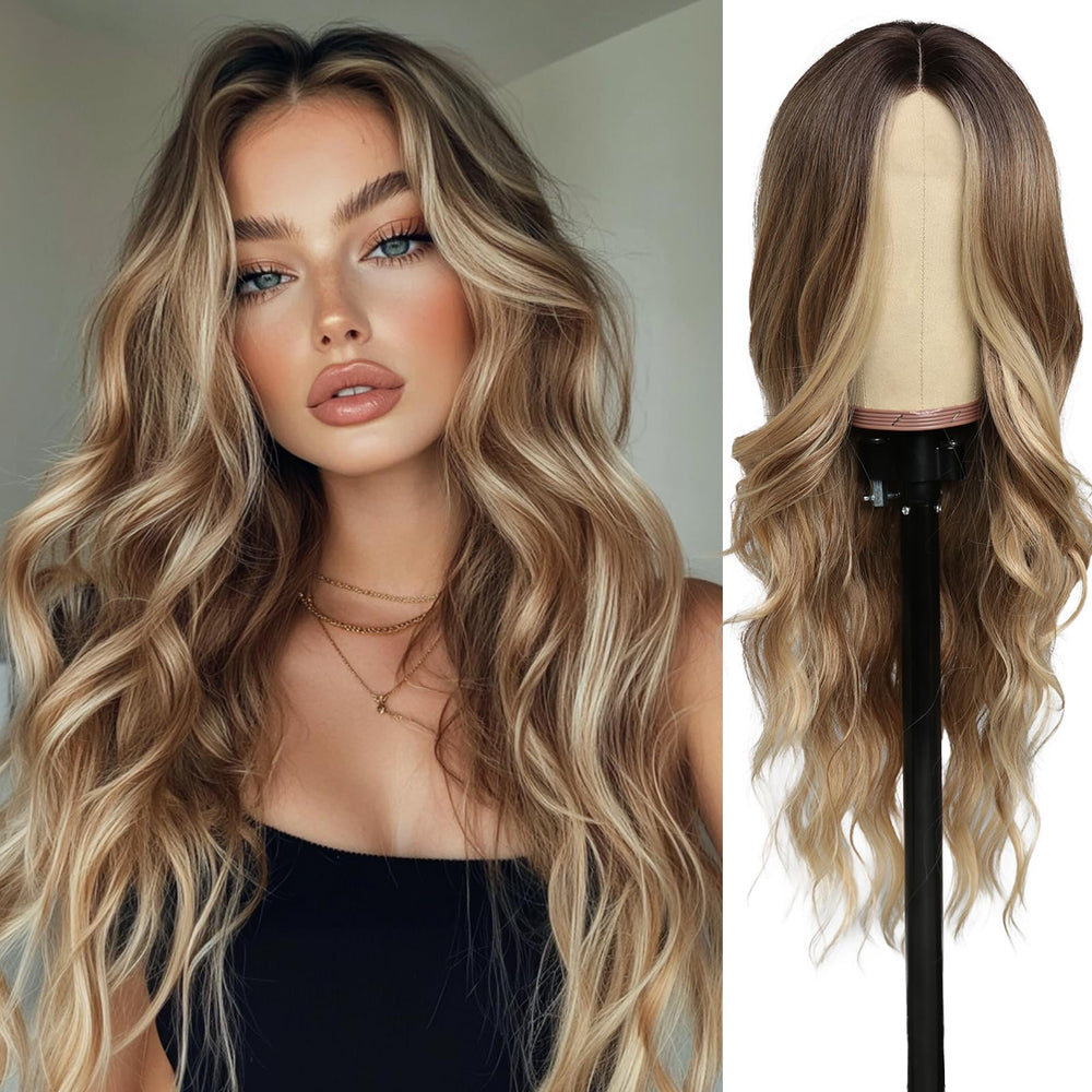 SeclitWu front view ombre wig showing natural look and instant style