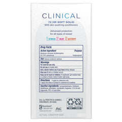 Secret clinical soft solid texture close-up highlighting smooth application and gentle conditioning