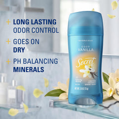 Secret brand closed cap profile highlights portability and leak-free protection