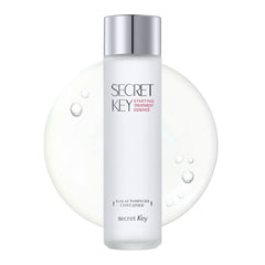 Secret Key front bottle showing full product and glow benefit