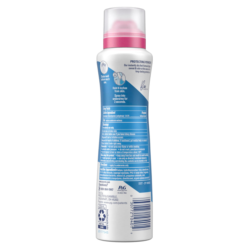 Secret Outlast ingredient label showing pH-balancing minerals benefit