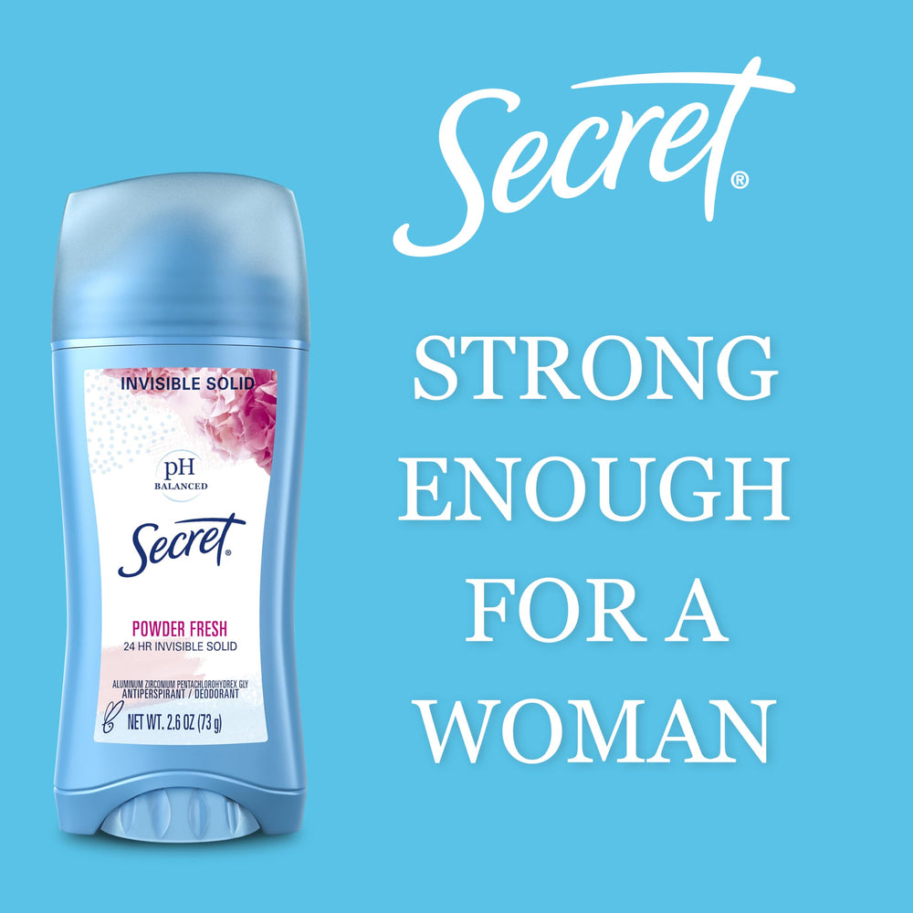 Secret roll-on back label ingredients view showing formula transparency benefit