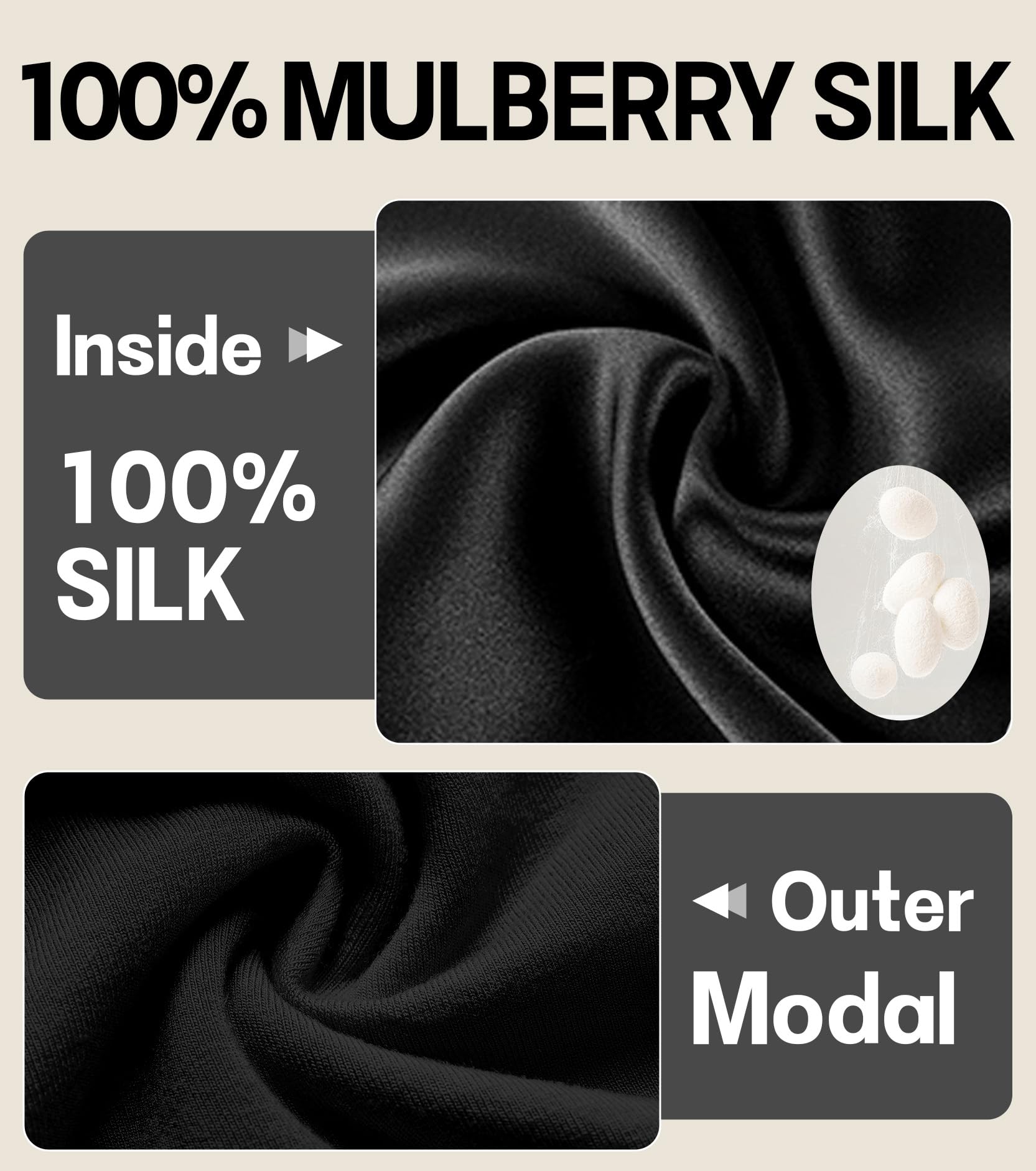 SECZIPE modal outer texture detail offering wrinkle resistance benefit