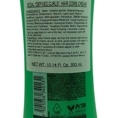Sedal ingredients label highlighting coconut oil, provitamin B5, elastin benefits