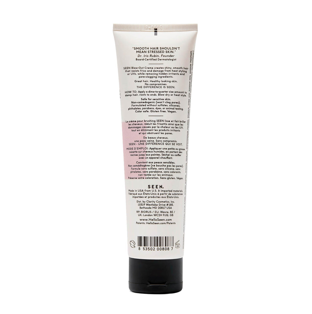 SEEN blow-out creme texture close-up showing creamy consistency for smooth application