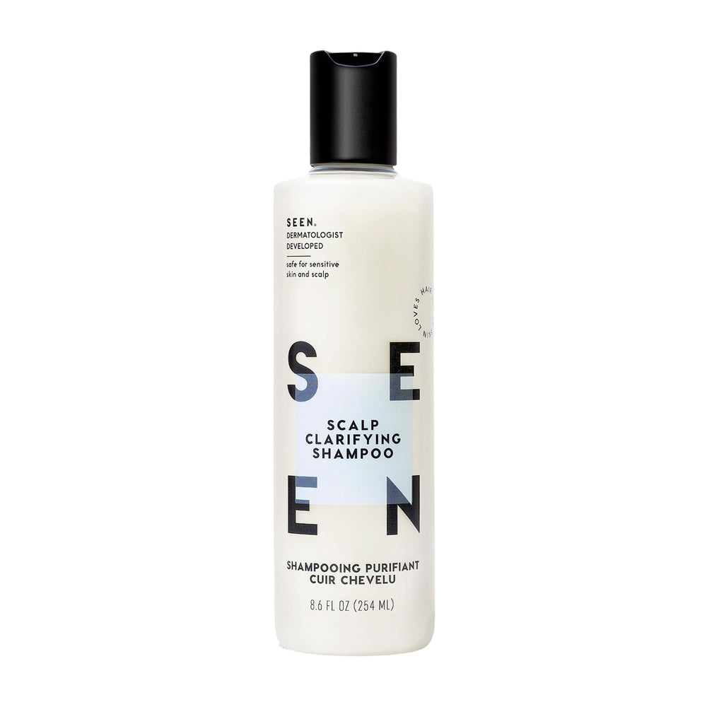 SEEN bottle front packaging showing product benefits and clean design