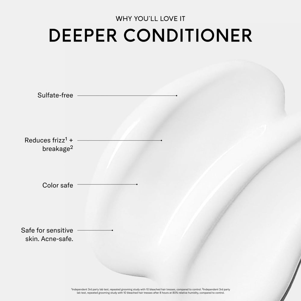 SEEN creamy conditioner texture demonstrating smooth, non-greasy finish