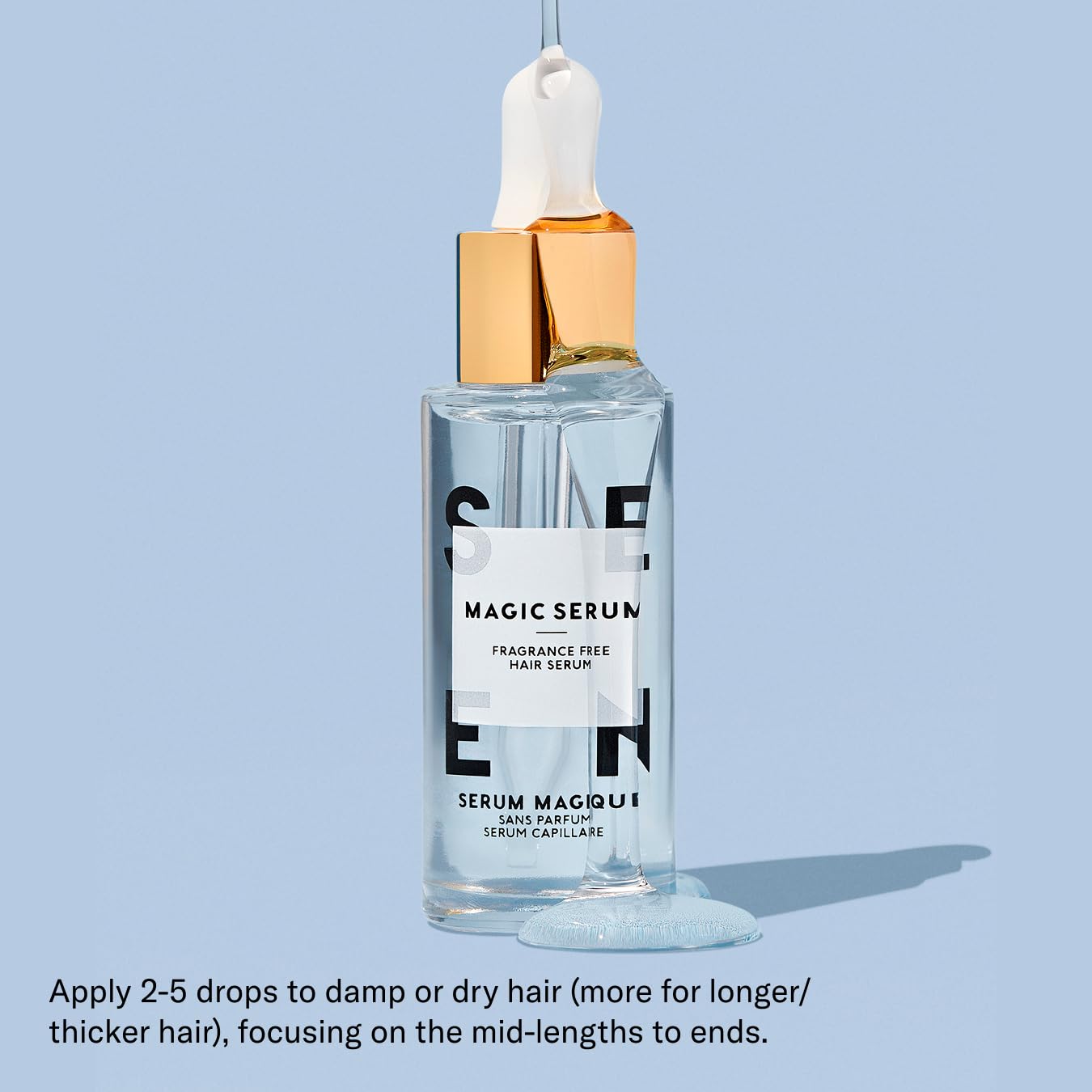SEEN product label close-up showing ingredient clarity and safety benefit