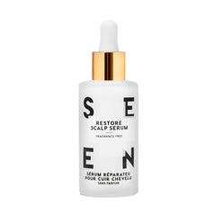 SEEN front bottle view showing clean packaging and scalp relief benefit