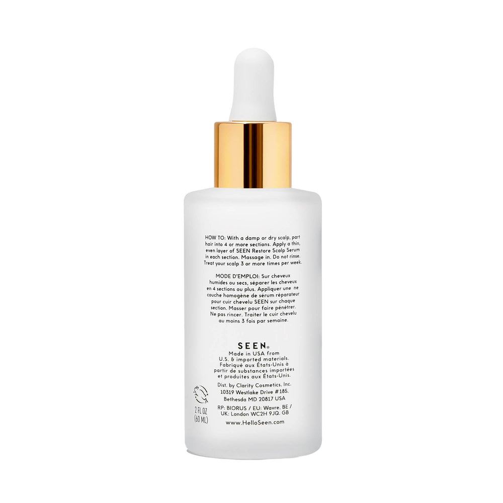 SEEN dropper dispensing lightweight serum highlighting quick-absorbing hydration