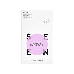 SEEN patch front packaging showing discreet blemish treatment benefit