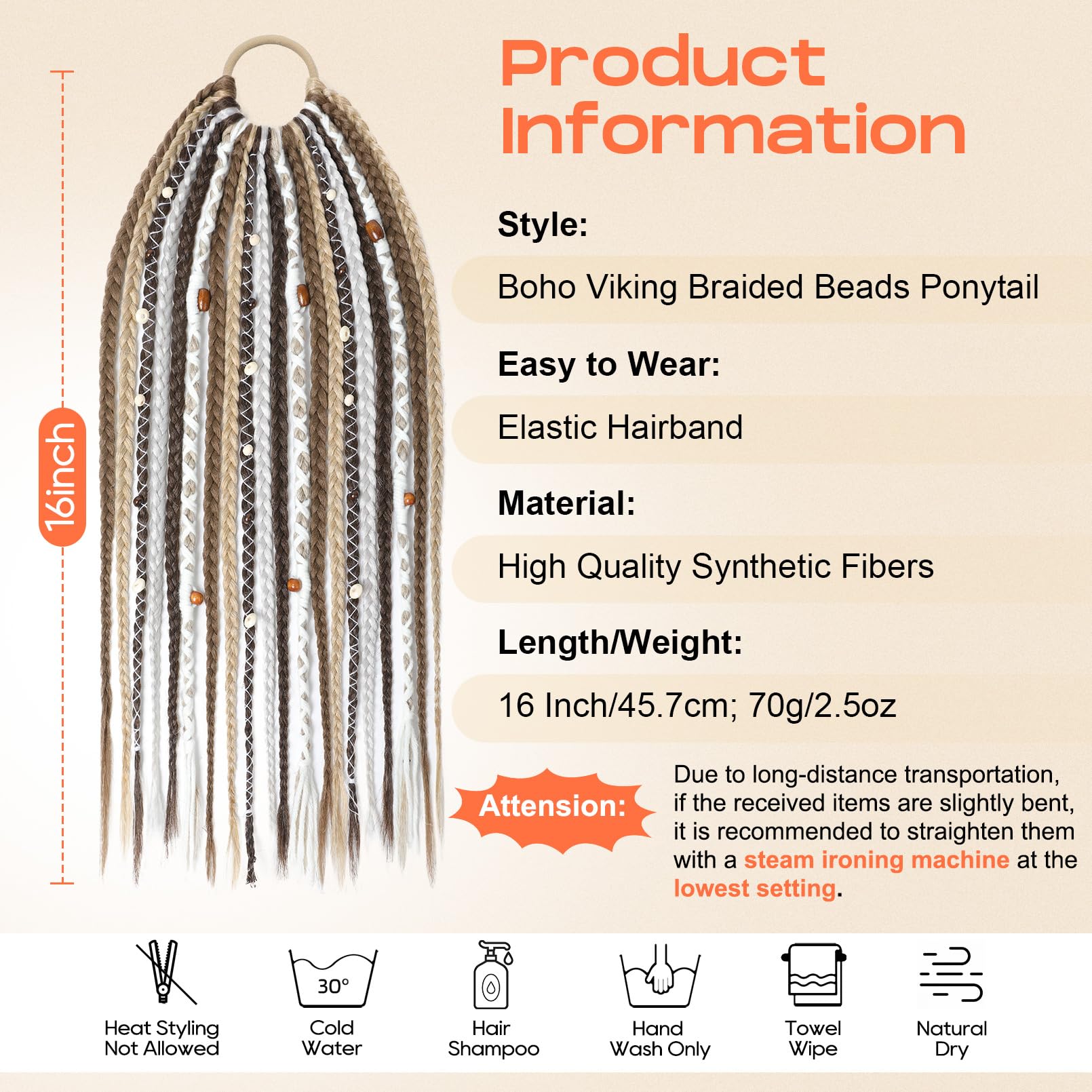 SEIKEA folded braid in storage showing easy packing for travel