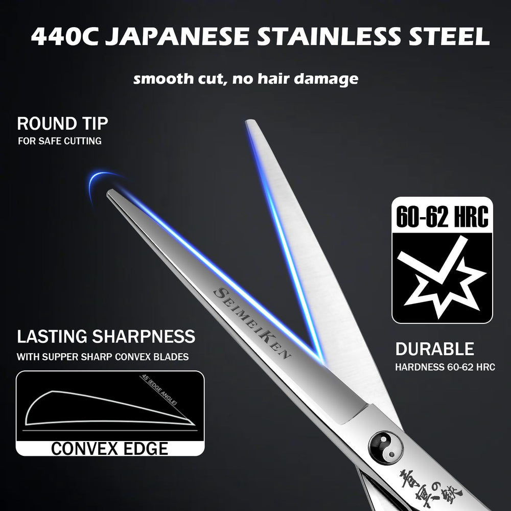 SEIMEIKEN convex blade close-up showing sharp edge for cleaner cuts