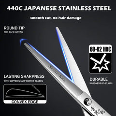 SEIMEIKEN convex blade close-up showing sharp edge for cleaner cuts